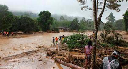 16 деревень пострадали от оползней и ливней.