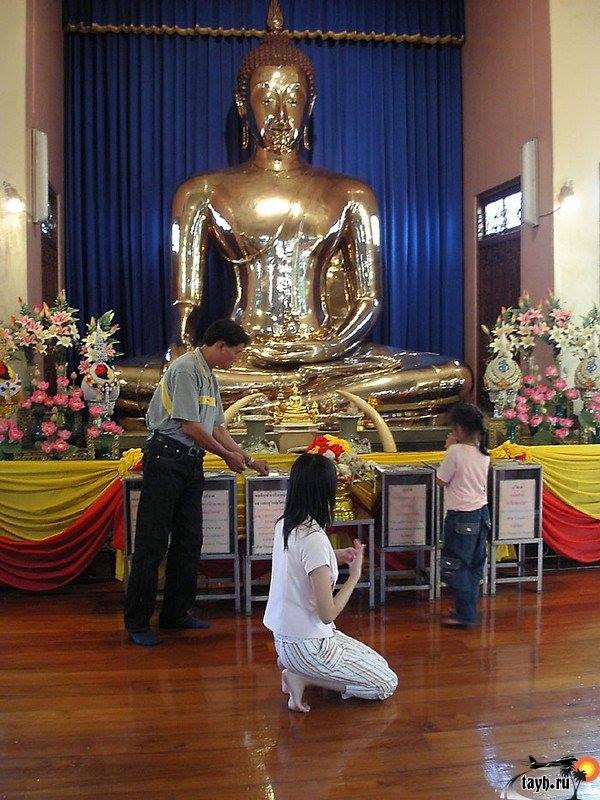 Достопримечательности Бангкока.Храм Золотого Будды .Golden Buddha Temple.Wat Trai Mit.