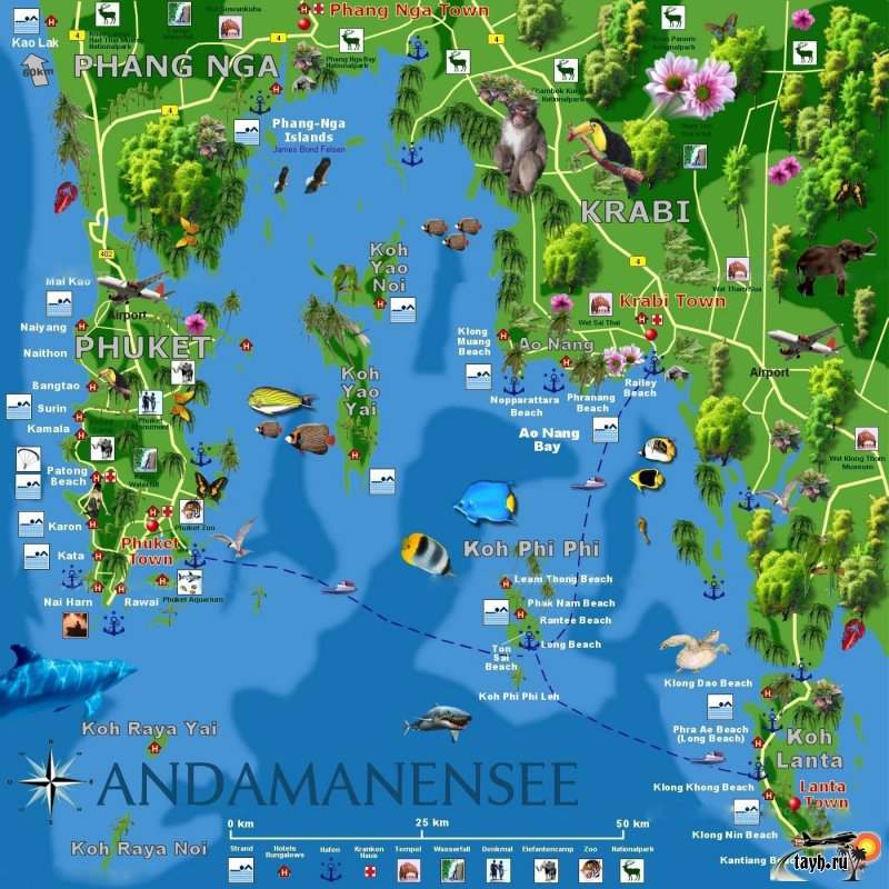 острова Андаманского моря
