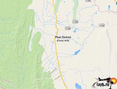 округ Пан Тайланд карта