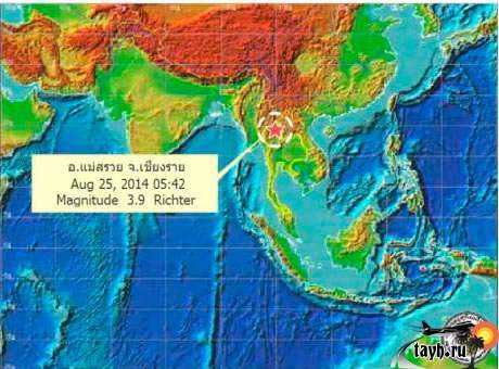 Очередное землетрясение в Тайланде