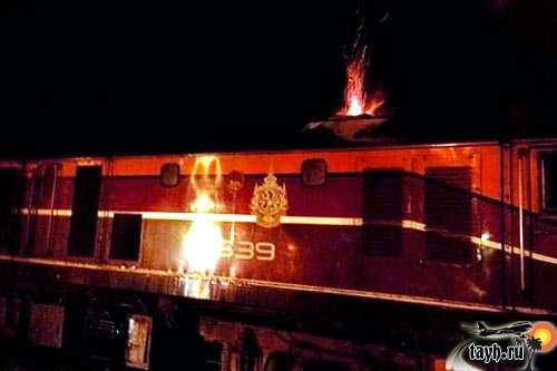 пожар в поезде