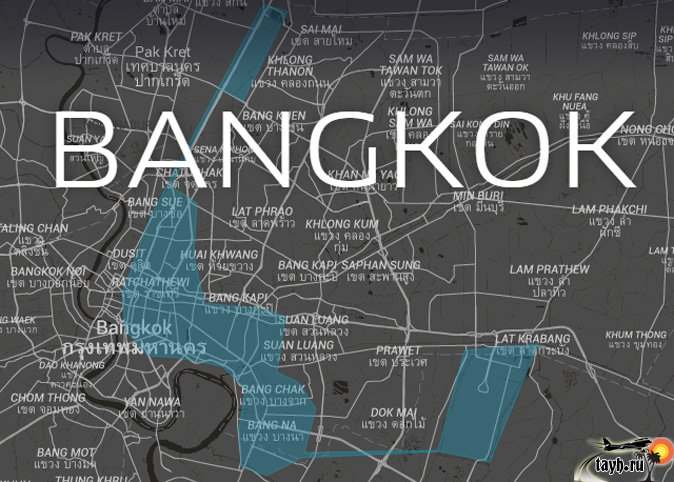 карта такси Бангкок