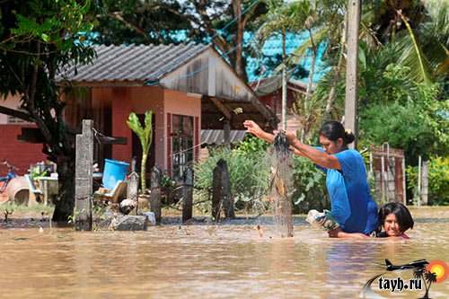 наводнение на юге Таиланда