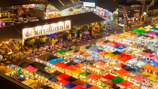 Рынки Бангкока открываются