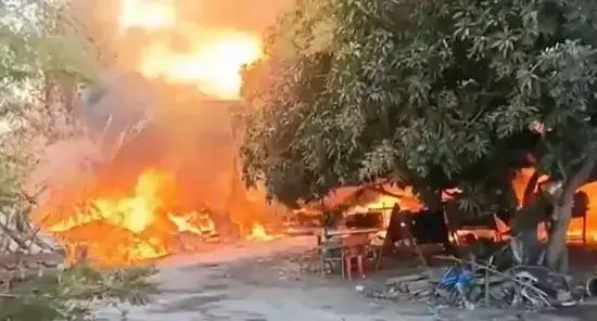 Пожар в Чонбури