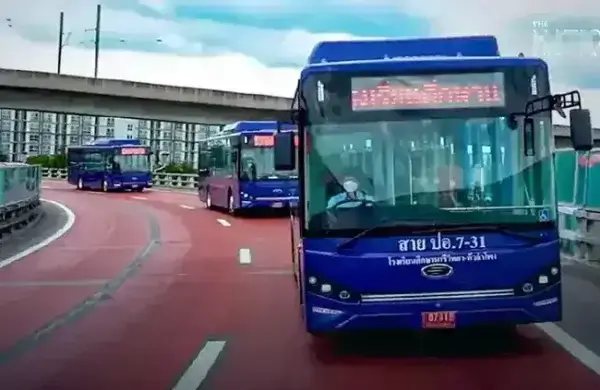 Электробусы thay smile в Бангкоке